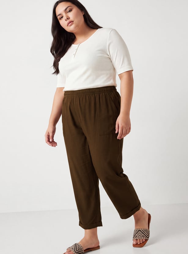 Women Solid Trousers