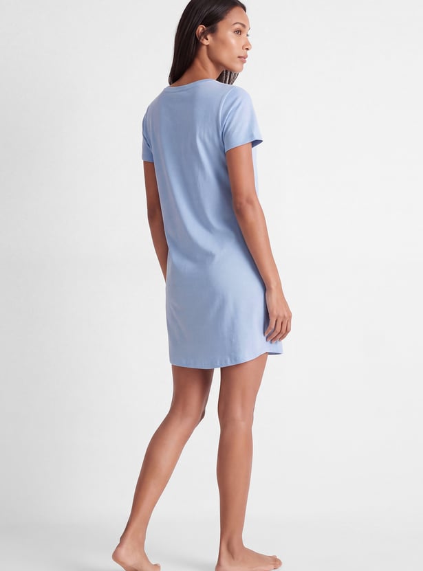 Women Cat Printed Nightdress