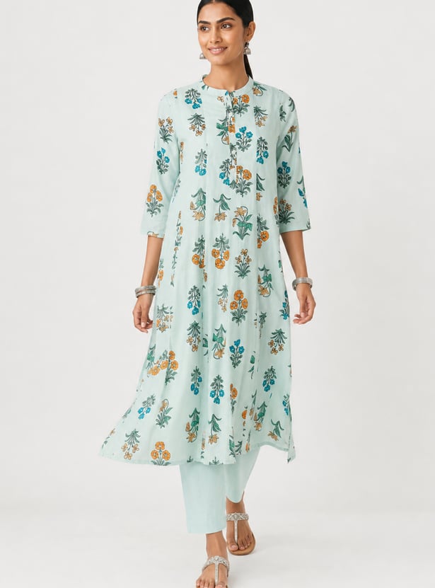 Women Floral A-Line Kurta Set