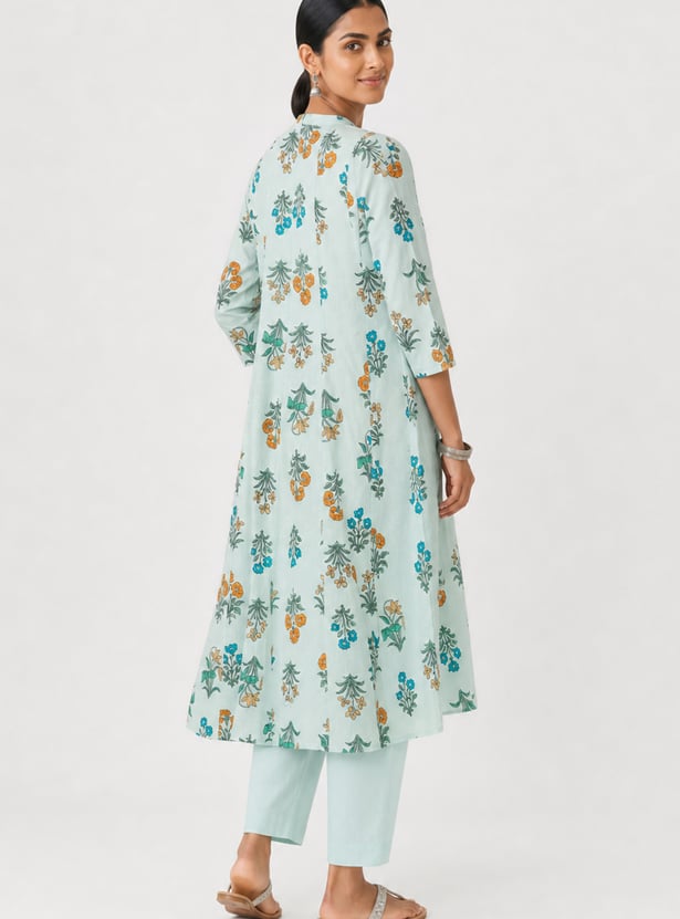 Women Floral A-Line Kurta Set