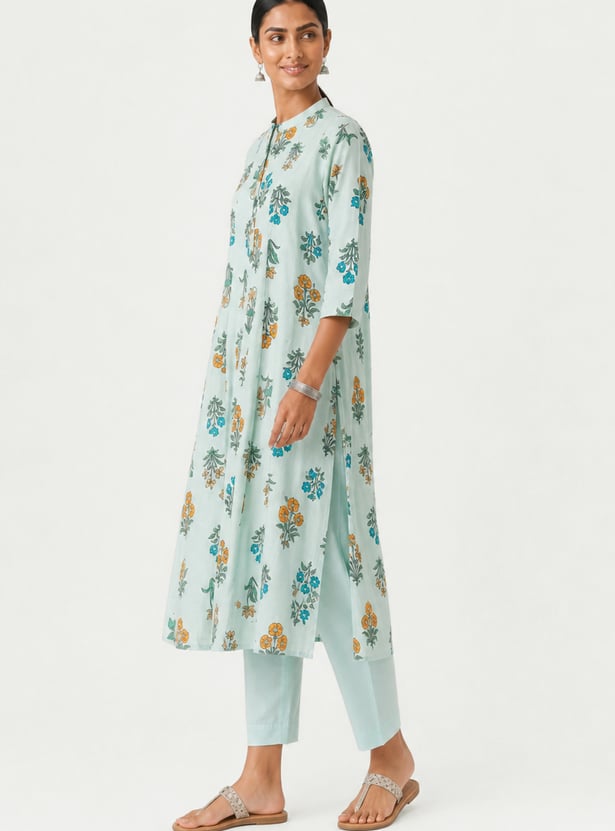 Women Floral A-Line Kurta Set