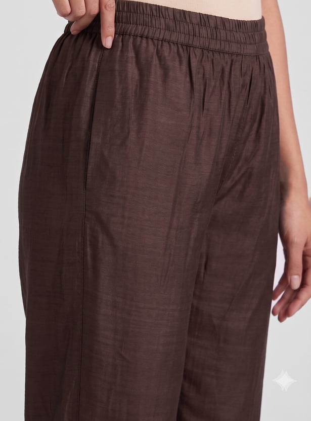 Women Embroidered Straight A-Line Set