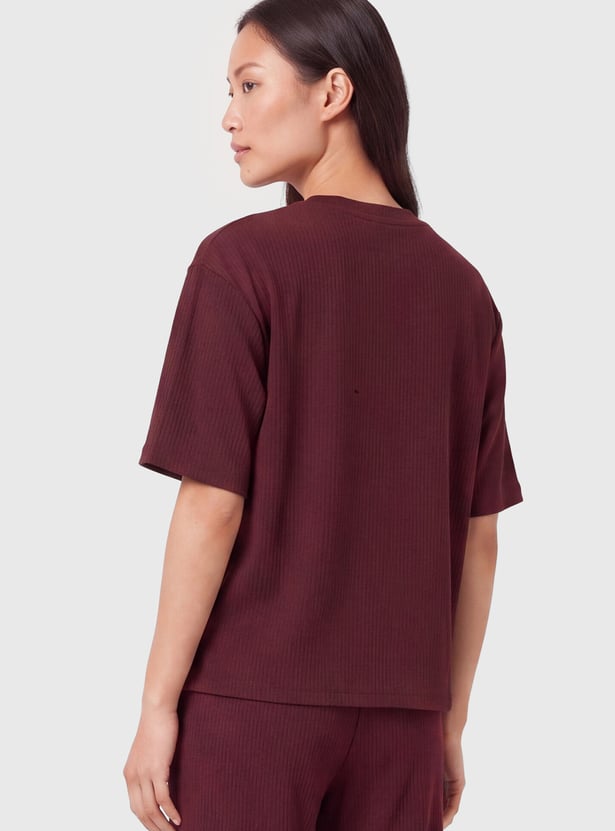 Women Textured T-shirt