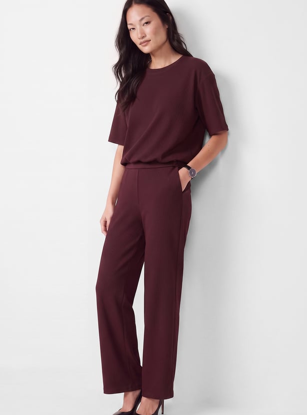 Women Textured T-shirt