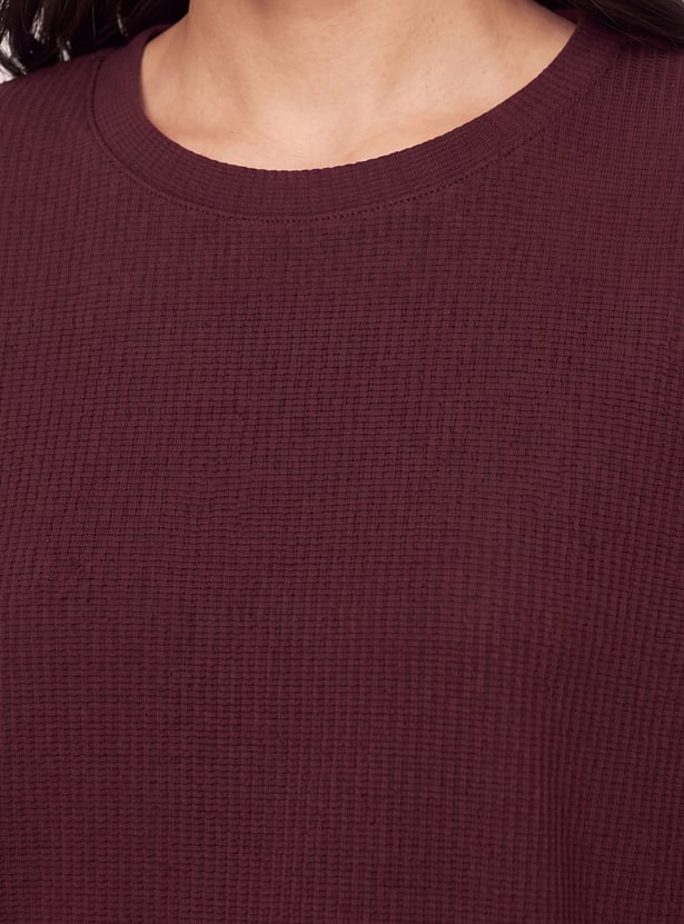 Women Textured T-shirt