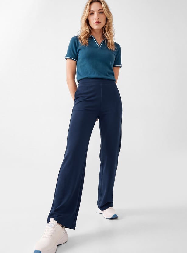 Women Buttery Soft Wide Leg Track Pants