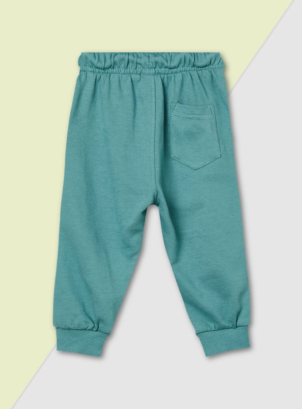 Boys Solid Cargo Joggers - Pack of 2