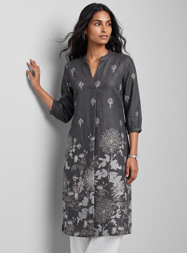 Women Printed Straight Kurta