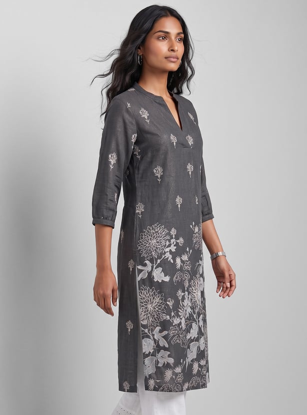 Women Printed Straight Kurta