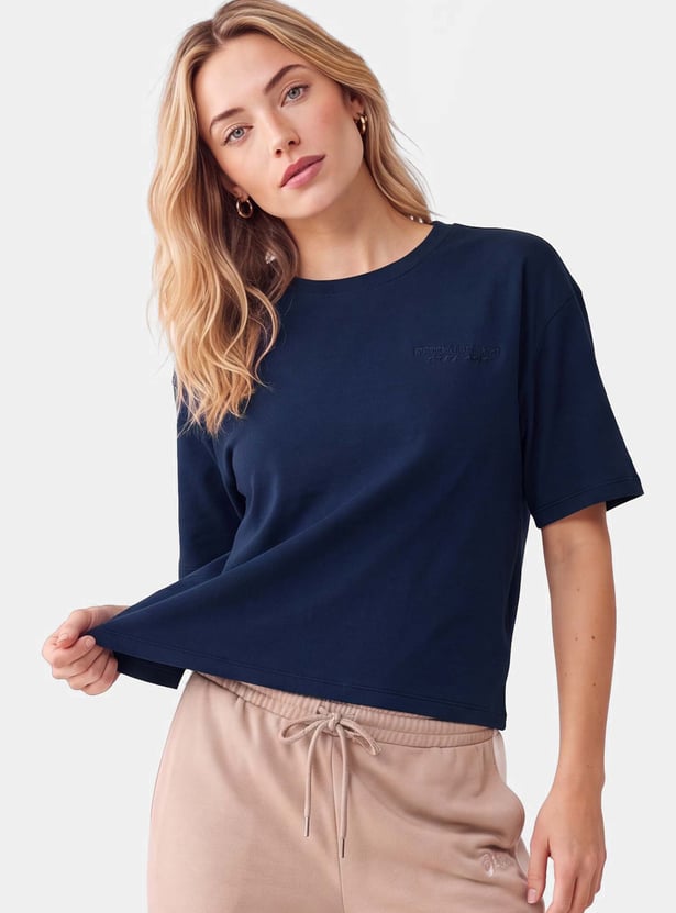 Women Solid Sports T-shirt