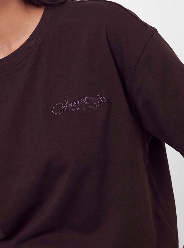 Women Solid Sports T-shirt