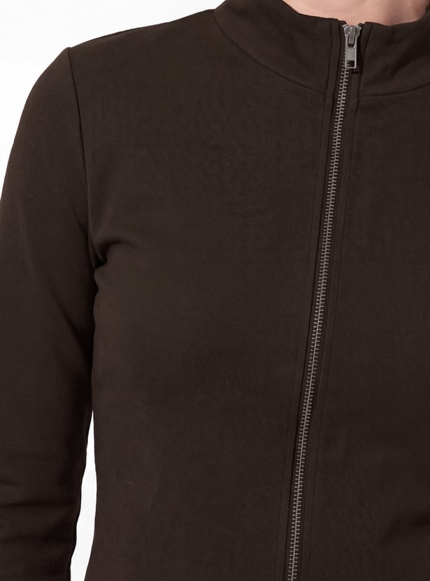 URB_N Women Solid Bomber Jacket