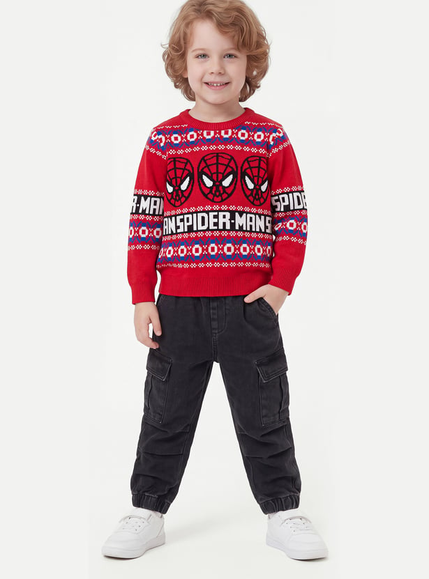 Boys Spiderman Sweater