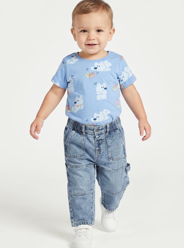 Boys Washed Denim Jeans