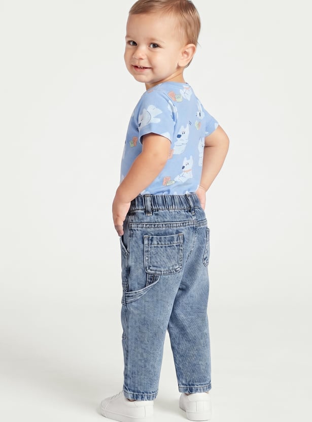 Boys Washed Denim Jeans