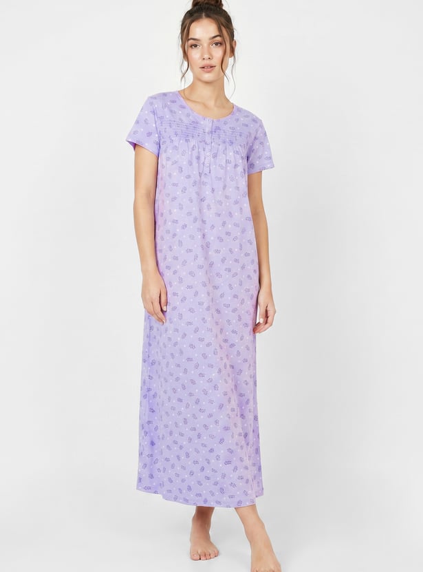 Women Printed Nightgown