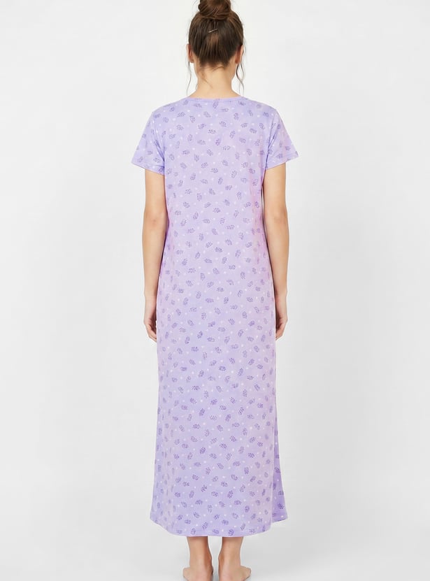 Women Printed Nightgown