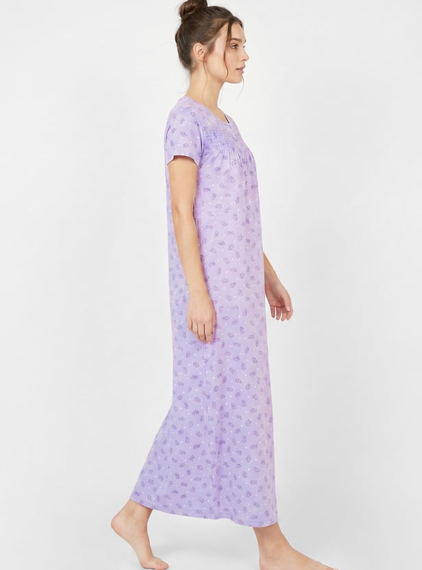 Women Printed Nightgown