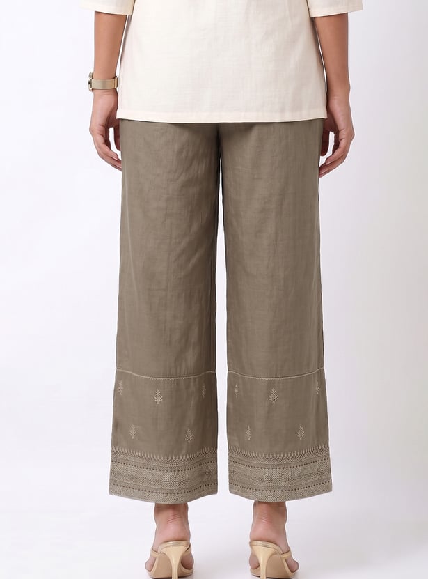 Women Embroidered Palazzos