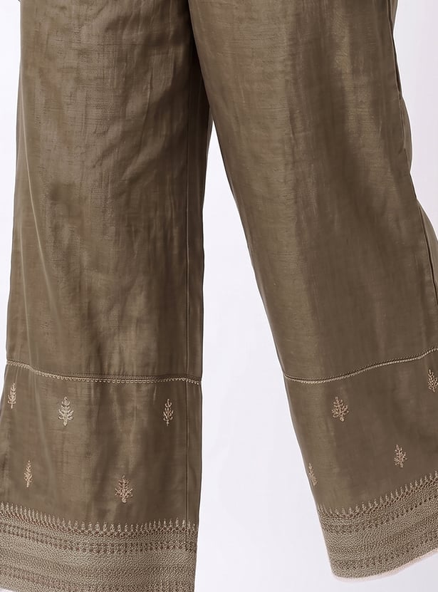 Women Embroidered Palazzos