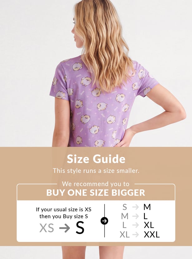 Women Printed Nightdress