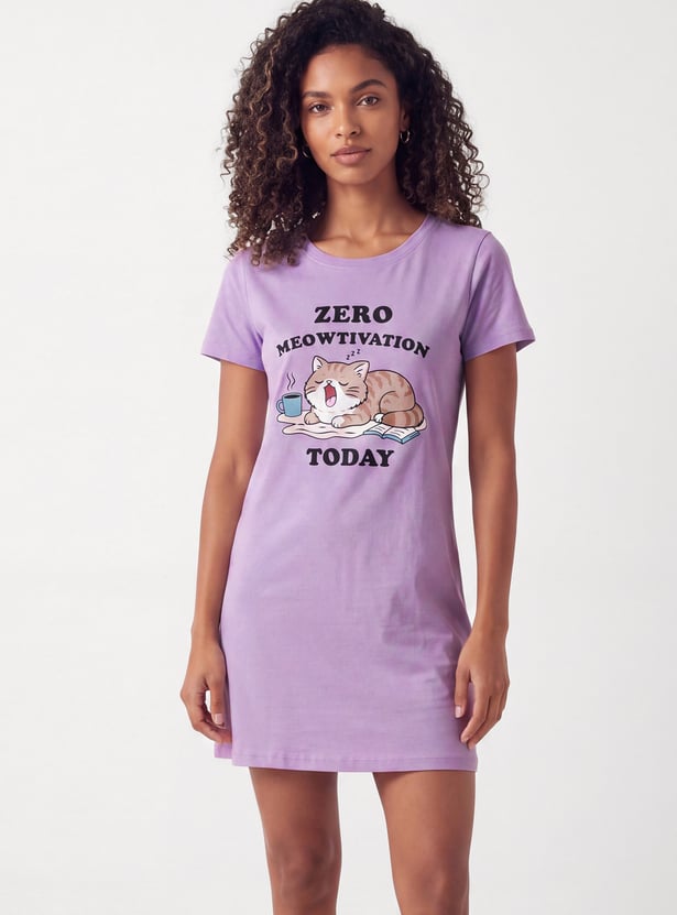 Women Printed Nightdress