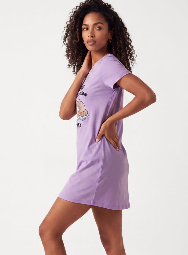 Women Printed Nightdress