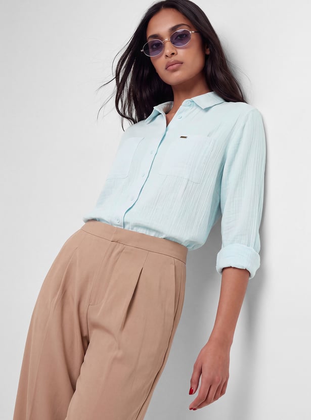 Women Solid Shirt