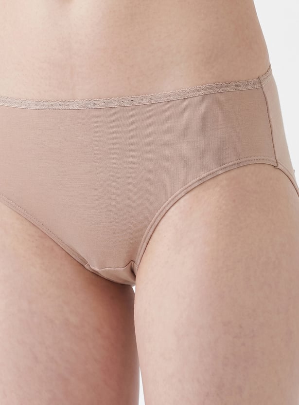Women Solid Panties - Pack of 3