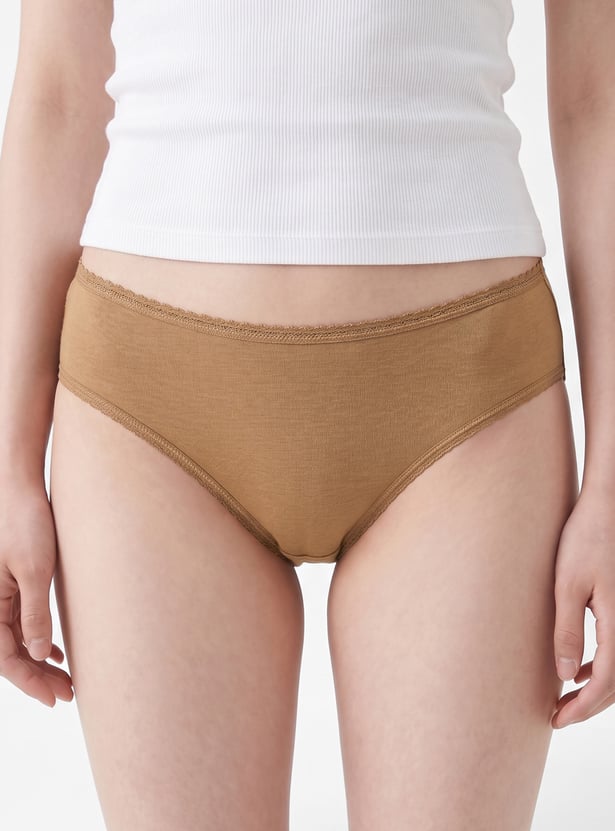 Women Solid Panties - Pack of 3
