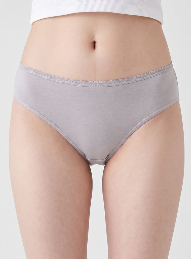 Women Solid Panties - Pack of 3