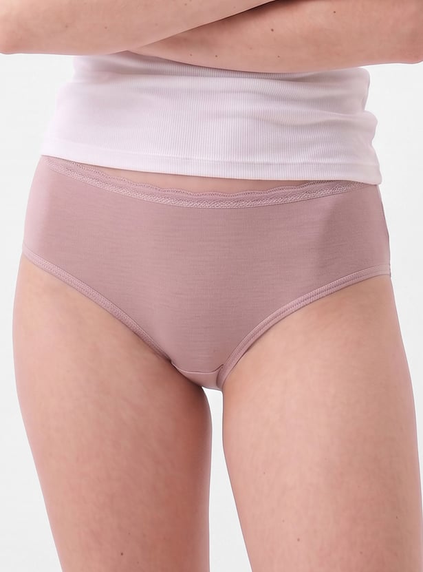 Women Solid Panties - Pack of 3