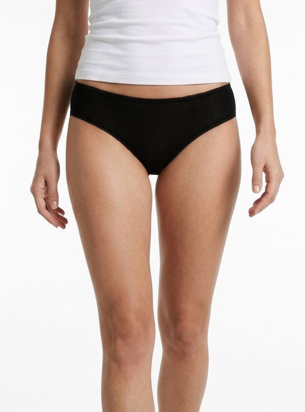Women Solid Hipster Panties - Pack of 3