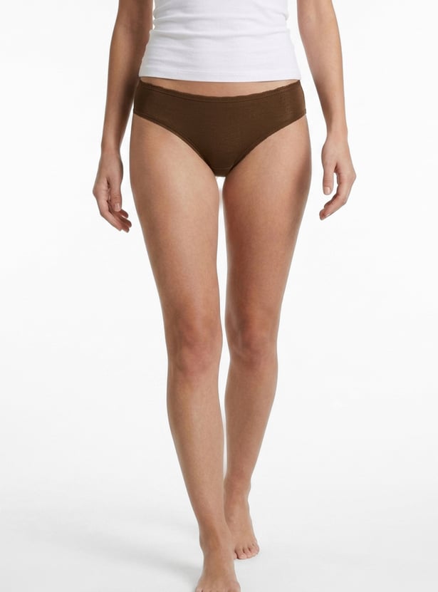 Women Solid Hipster Panties - Pack of 3