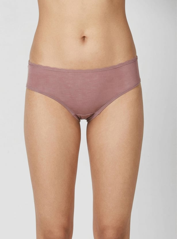 Women Solid Hipster Panties - Pack of 3