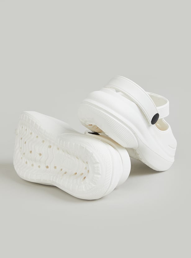 Girls Solid Clogs with Charms
