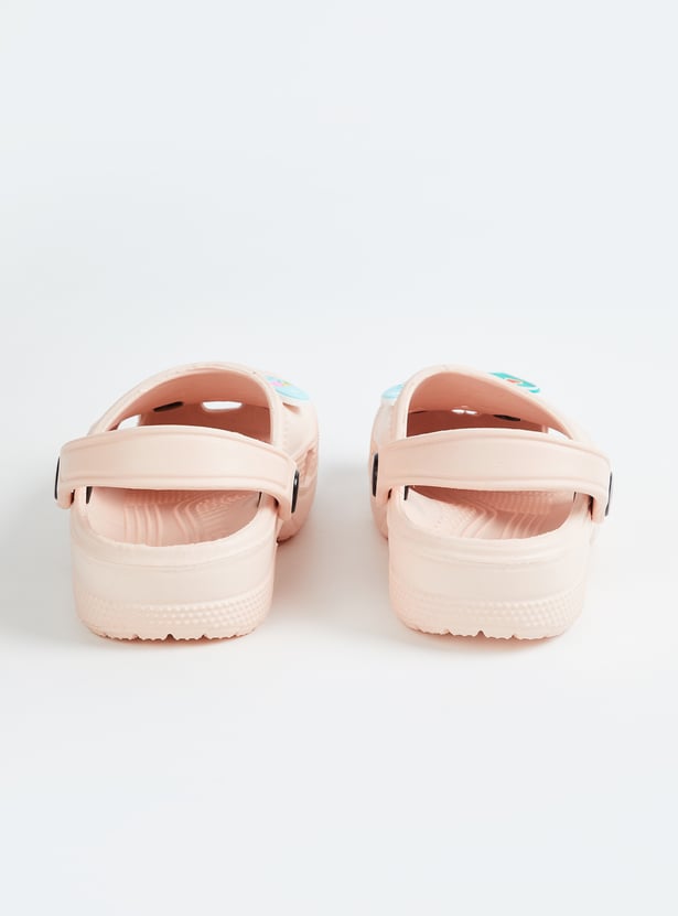 Girls Applique Clogs with Charms