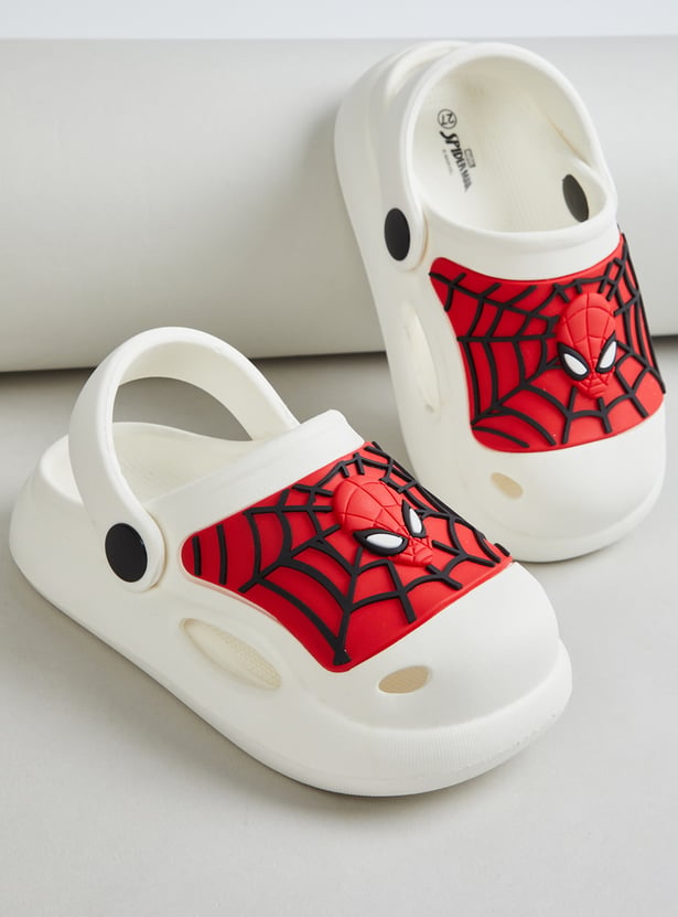 Boys Spider-Man Embossed Clogs