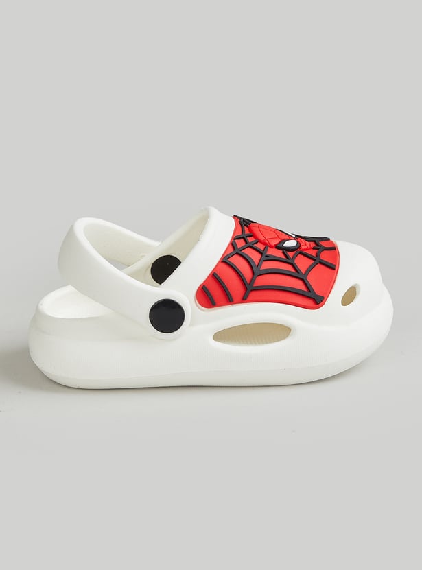 Boys Spider-Man Embossed Clogs