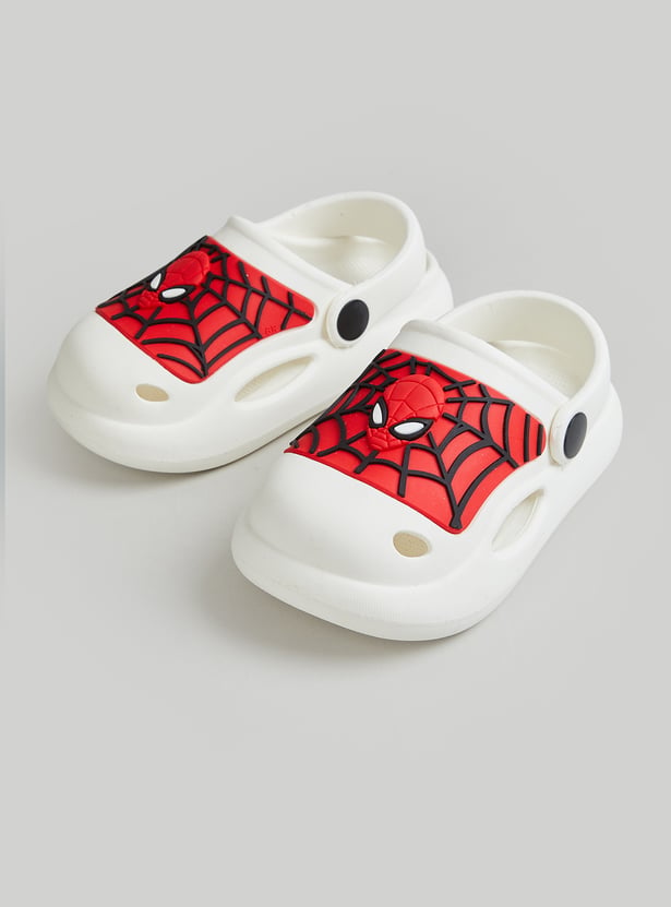 Boys Spider-Man Embossed Clogs