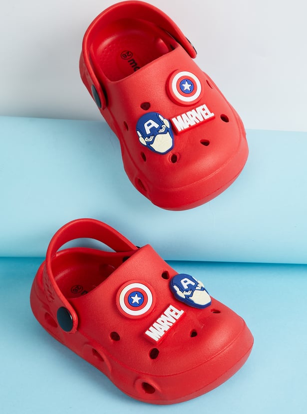 Boys Captain America Clogs with Charms