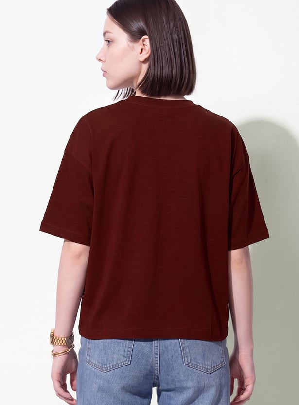 URB_N Women Printed Oversized T-shirt