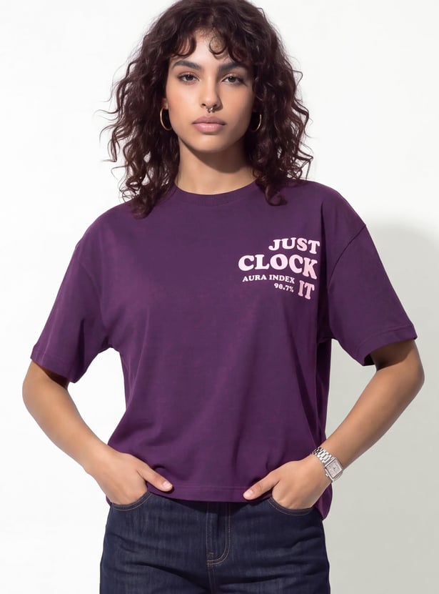 URB_N Women Boxy Fit Printed T-shirt