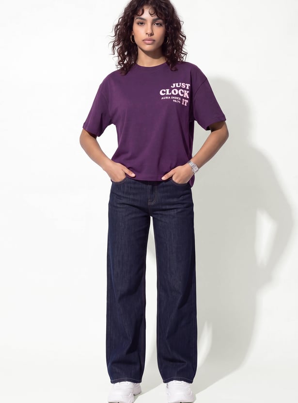 URB_N Women Boxy Fit Printed T-shirt