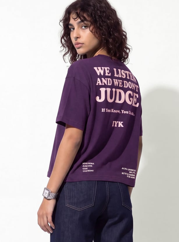 URB_N Women Boxy Fit Printed T-shirt