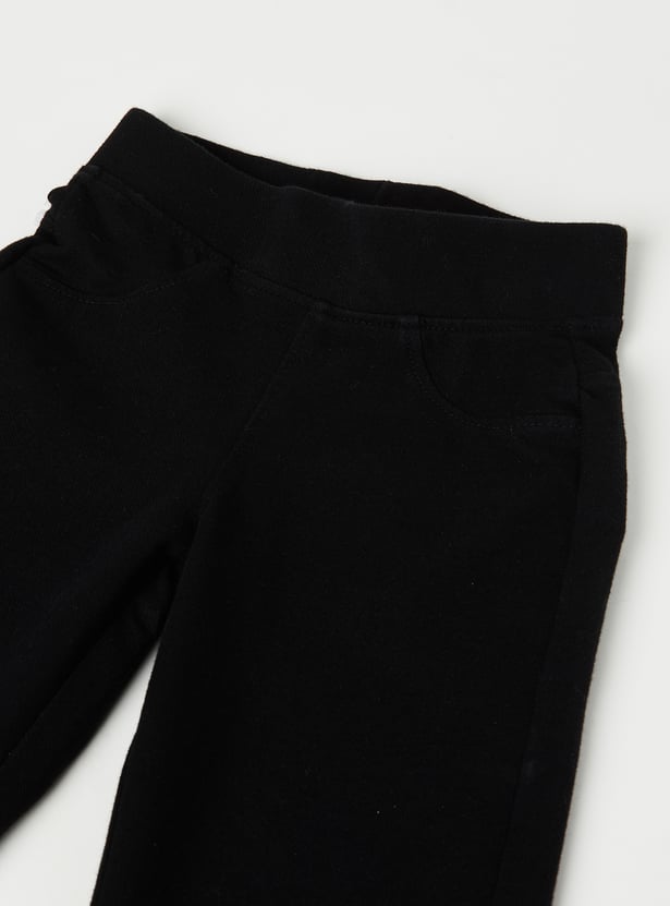 Girls Flared Fit Denim Pants