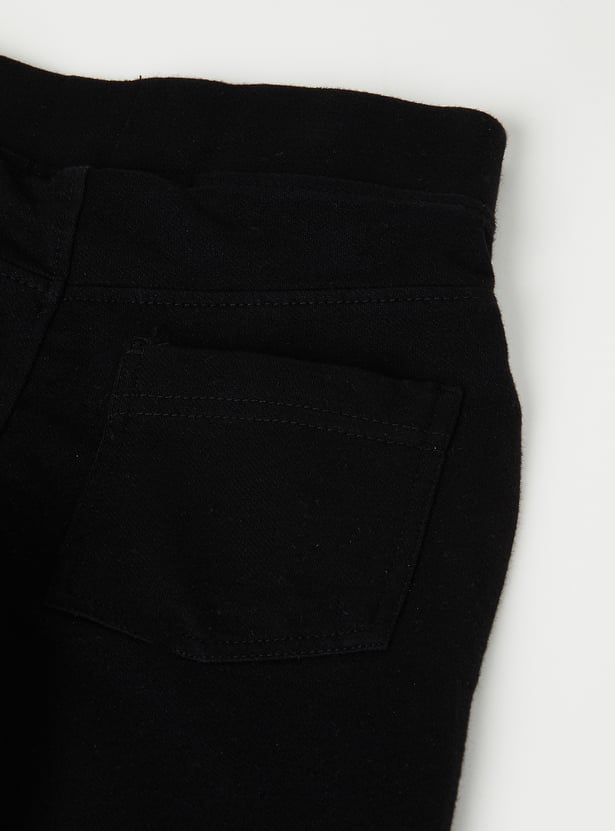 Girls Flared Fit Denim Pants