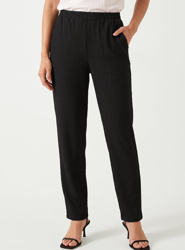 Women Solid Trousers