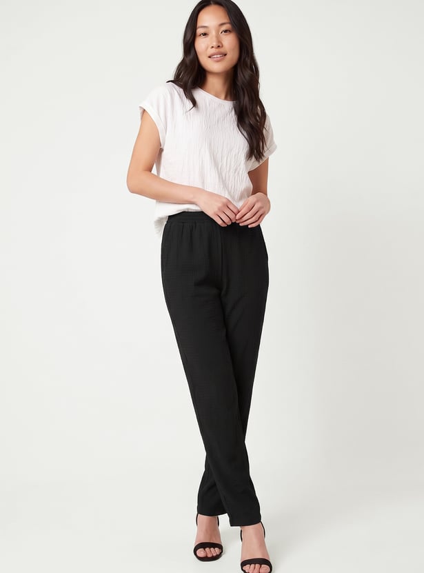 Women Solid Trousers