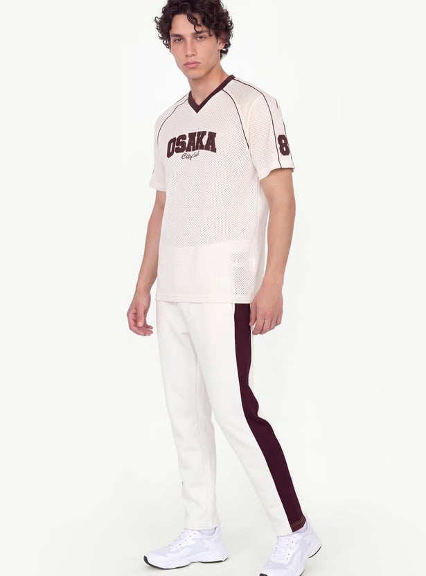 Men Colourblock Track Pants